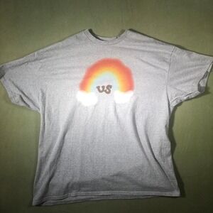 Gracie Abrams T-Shirt Women XXL Gray Rainbow Us Graphic Official Tour Merch